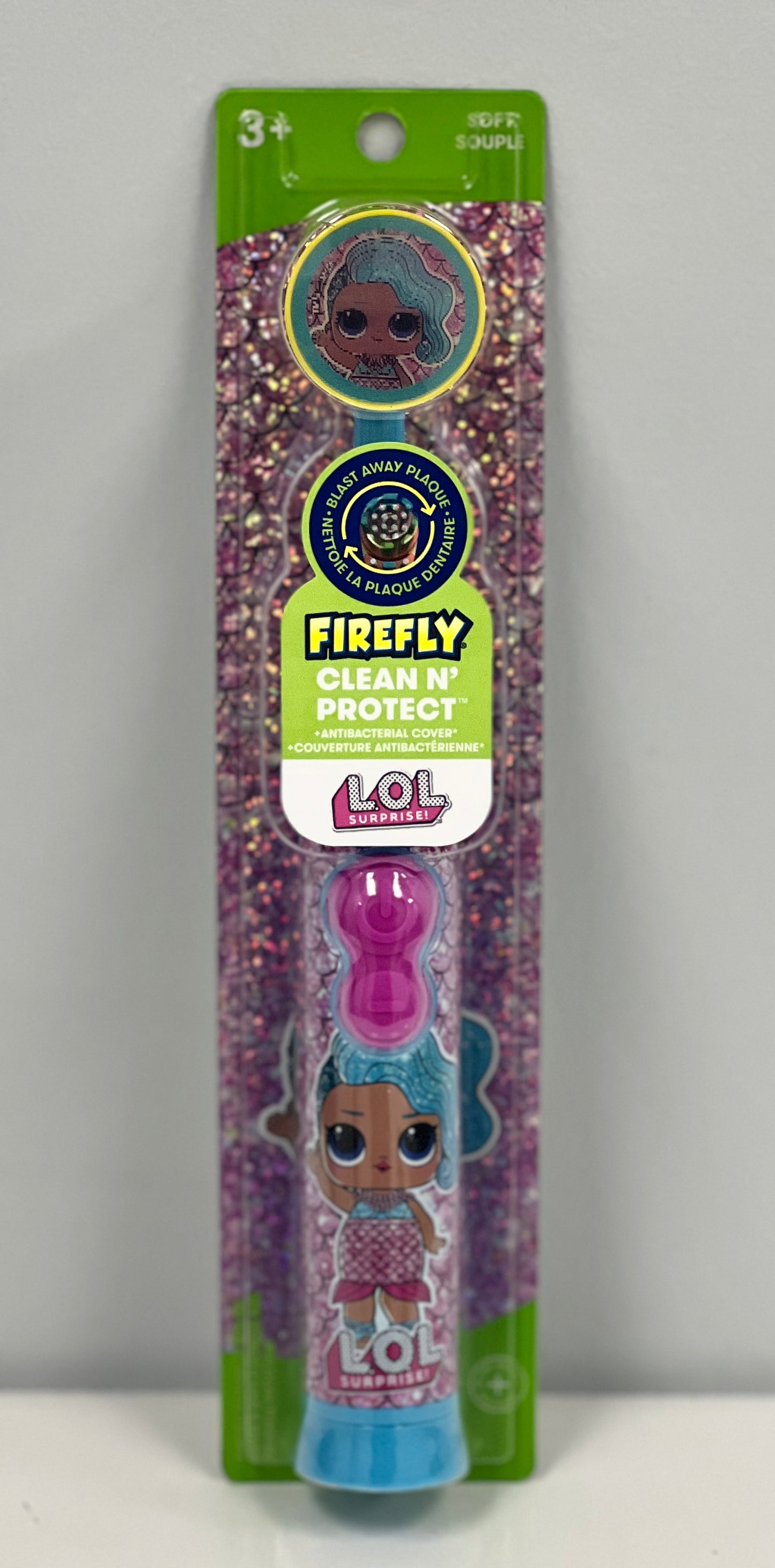 Firefly LOL Surprise Powered Toothbrushes w/Antibacterial Cover (Soft)