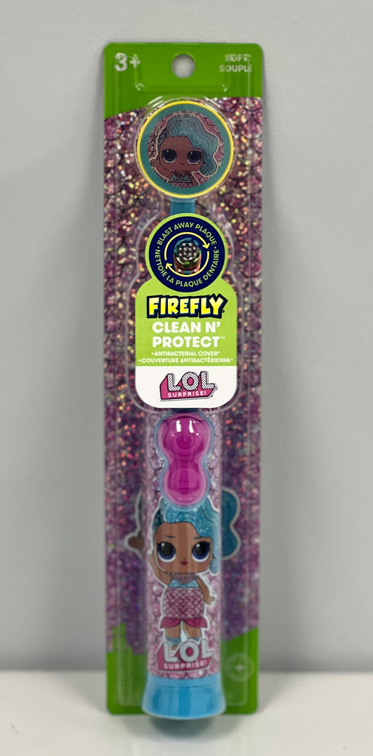 Firefly LOL Surprise Powered Toothbrushes w/Antibacterial Cover (Soft)