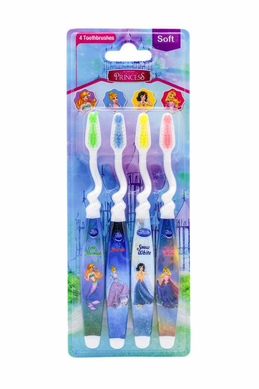 The Toon Studio Princess Pack of 4 Kids Toothbrush Soft