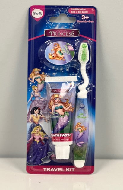 The Toon Studio Princess Travel Kit-Toothbrush+Cap+Toothpaste, Soft