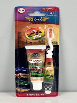 The Toon Studio Cars Travel Kit-Toothbrush+Cap+Toothpaste, Soft