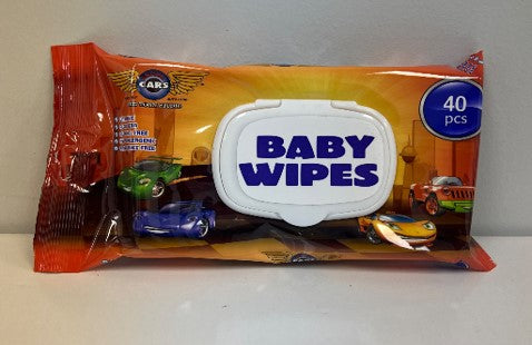 Baby Wipes CarsAlcohol Free 40pcs