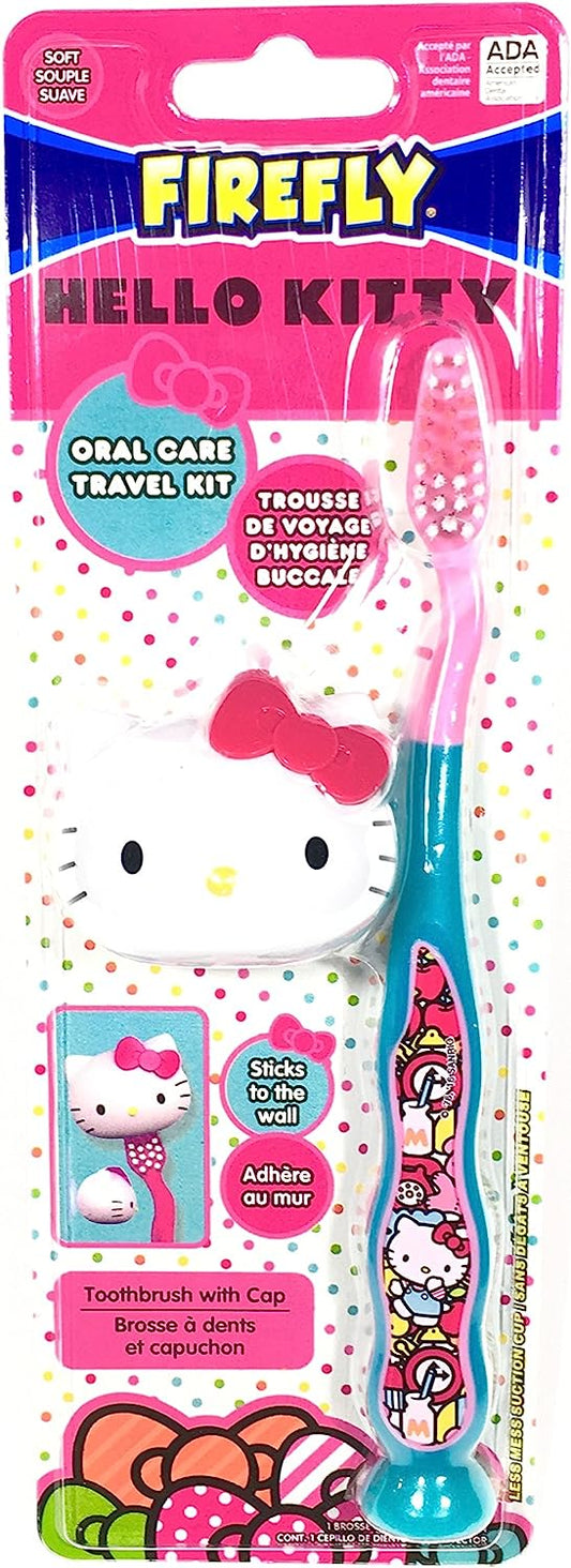 Firefly Hello Kitty Toothbrush Soft Bristles With Cap