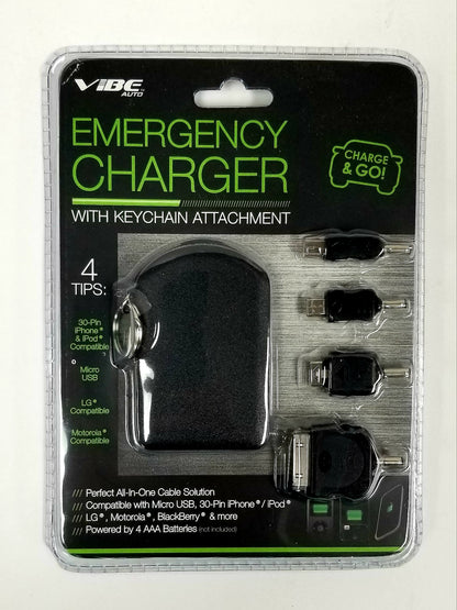 Vibe Auto Emergency Charger With Keychain Attachment