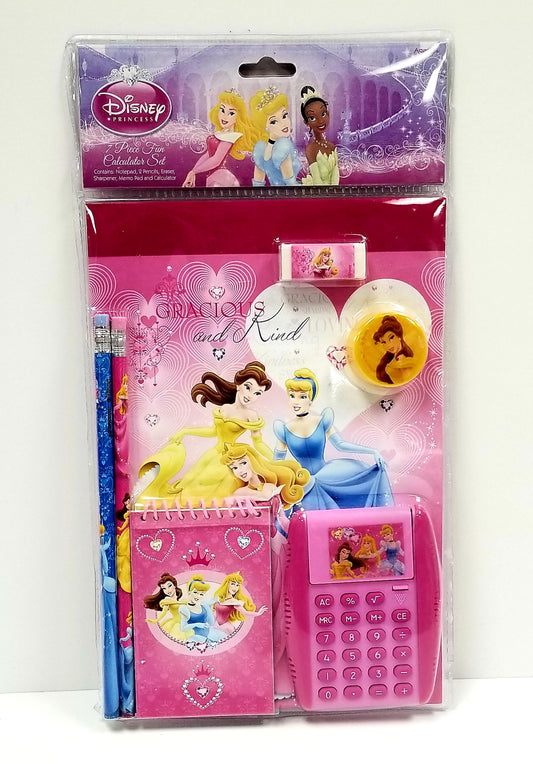 Disney Princess 7 Piece Fun Calculator Set
