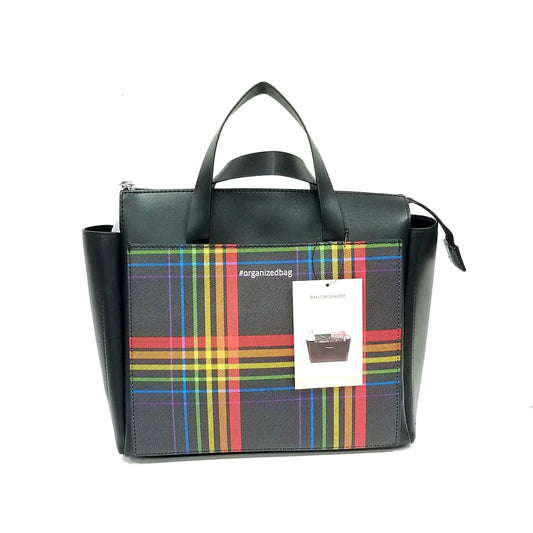 OrganizedBag Dillon Handbag Organizer, Plaid - Vegan Leather