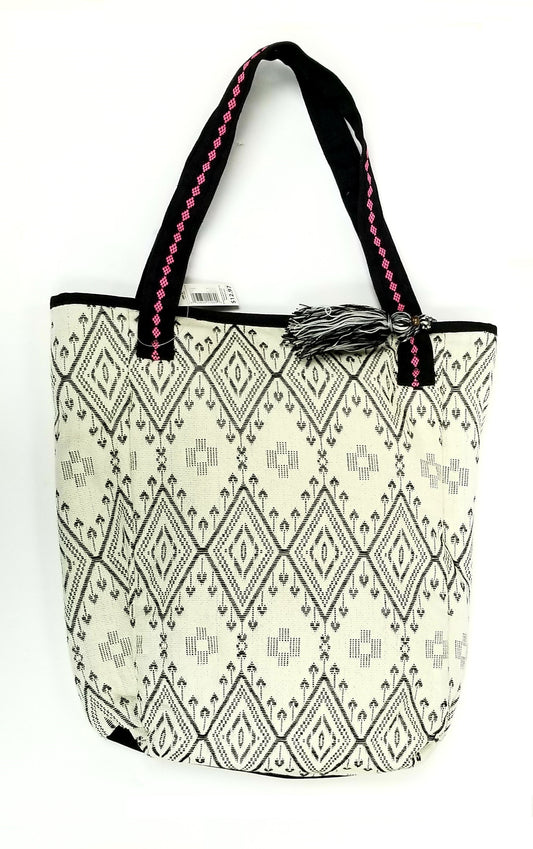 No Boundaries White/Black Handbag