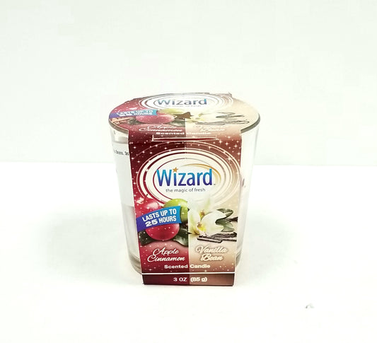 Wizard Scented Candle Apple Cinnamon/Vanilla Beans 3oz (85g)