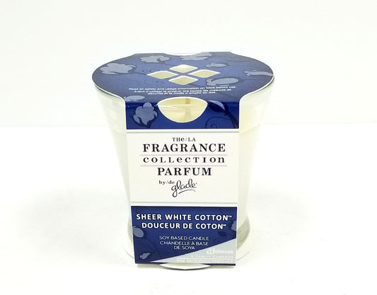 Fragrance Collection Perfume Candle By Glade ~ Sheer White Cotton