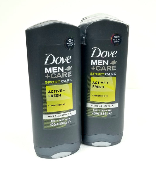 DOVE MEN+CARE BODY & FACE WASH- Active + Fresh 400ML