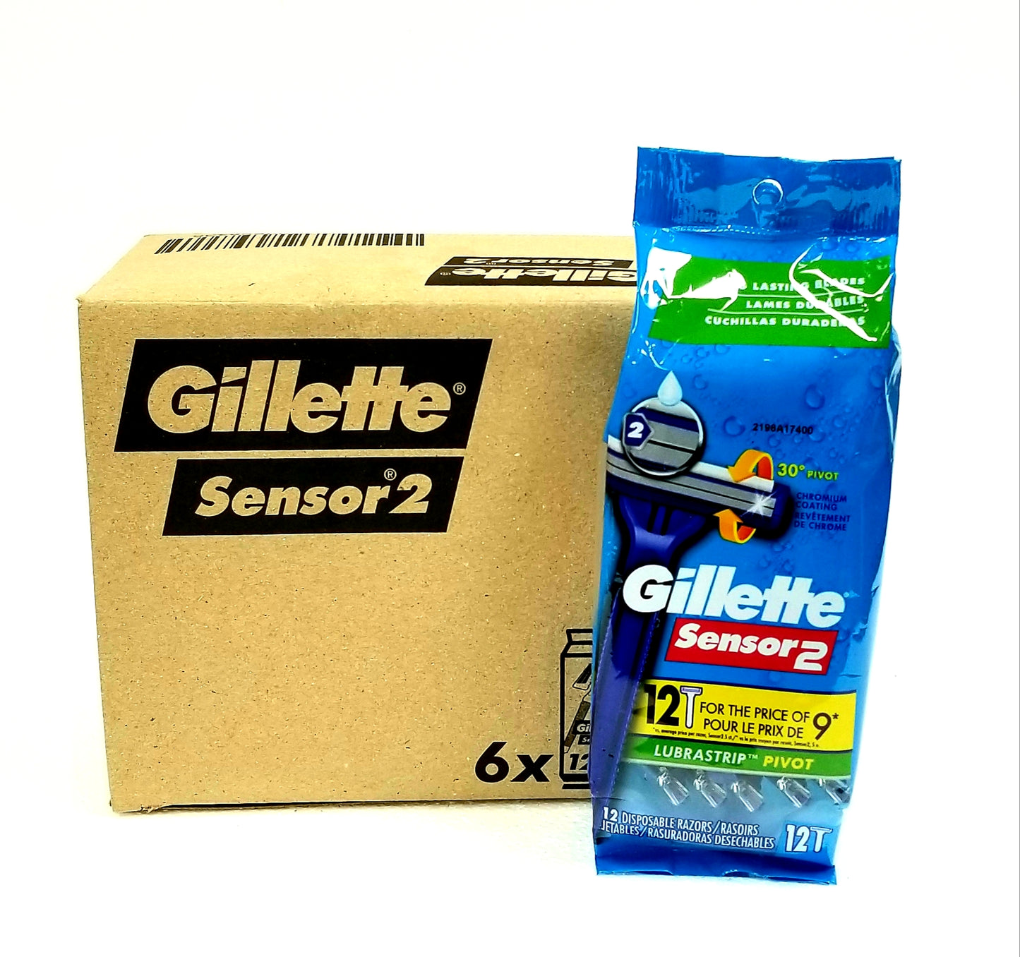 Gillette Sensor2 Razors Bag 12CT