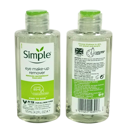 Simple Eye Makeup Remover 125ml