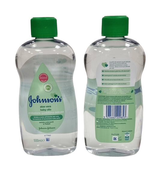 Johnsons Baby Oil Aloe Vera 500ml