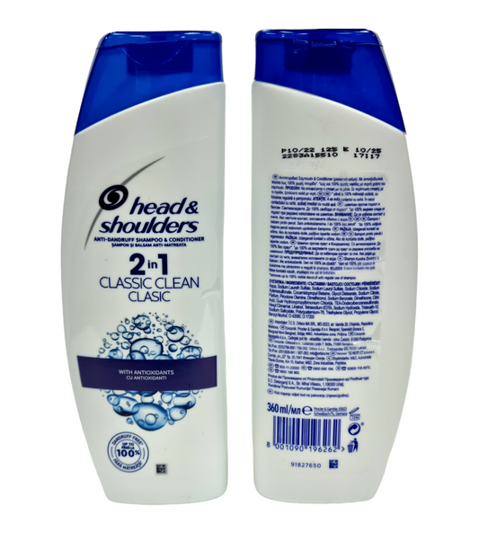 Head & Shoulders 2in1 Classic Clean Shampoo 360ml