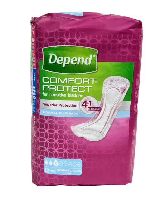 Depend Pads Normal Plus 12pk