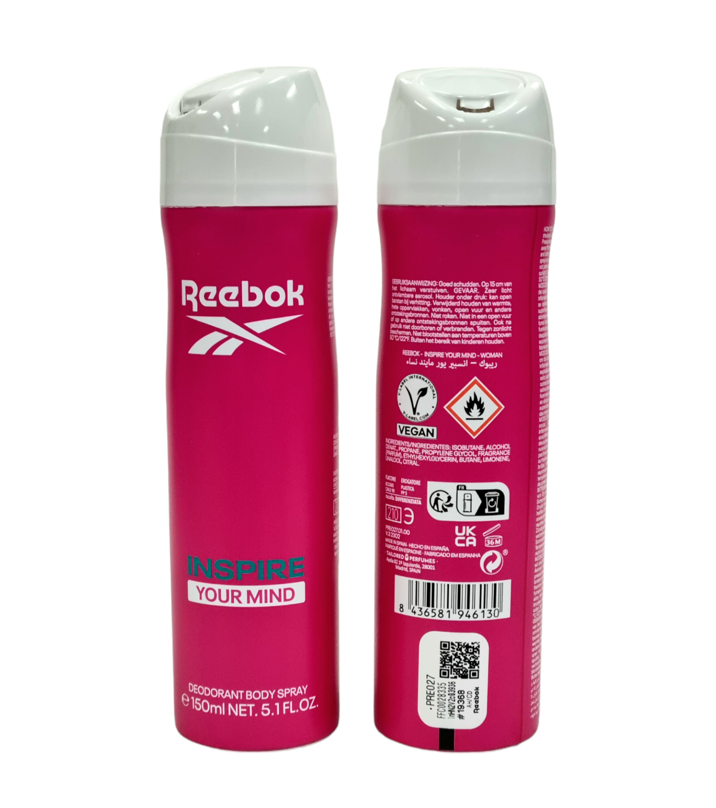 Reebok Body Spray Inspire Your Mind Women 150ml