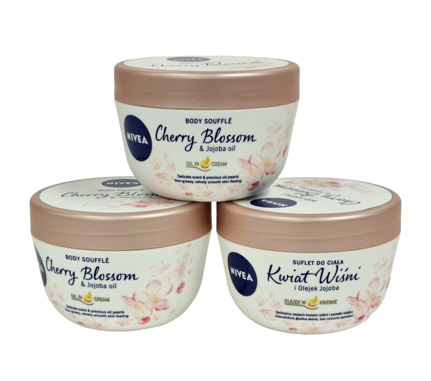 Nivea Body Souffle Cherry Blossom & Jojoba Oil jar 200ml