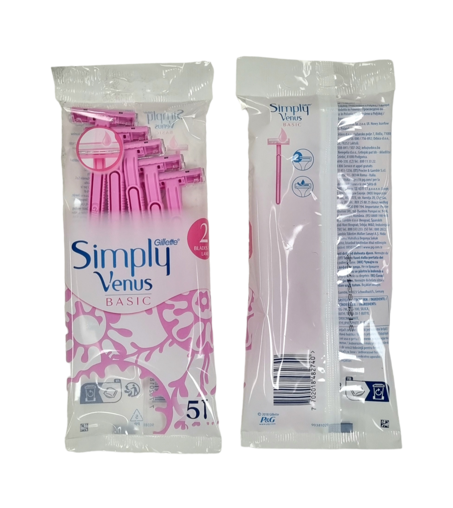 Gillette Simply Venus Basic Razor 5pk