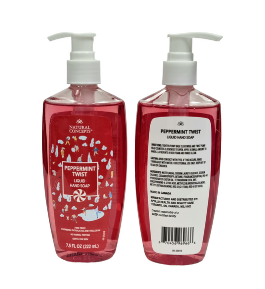 Natural Choice Peppermint Twist Liquid Hand Soap 7.5 fl oz (222ml)