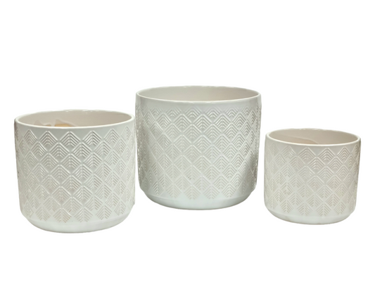 Planters Asst Ceramic Pots 3pcs