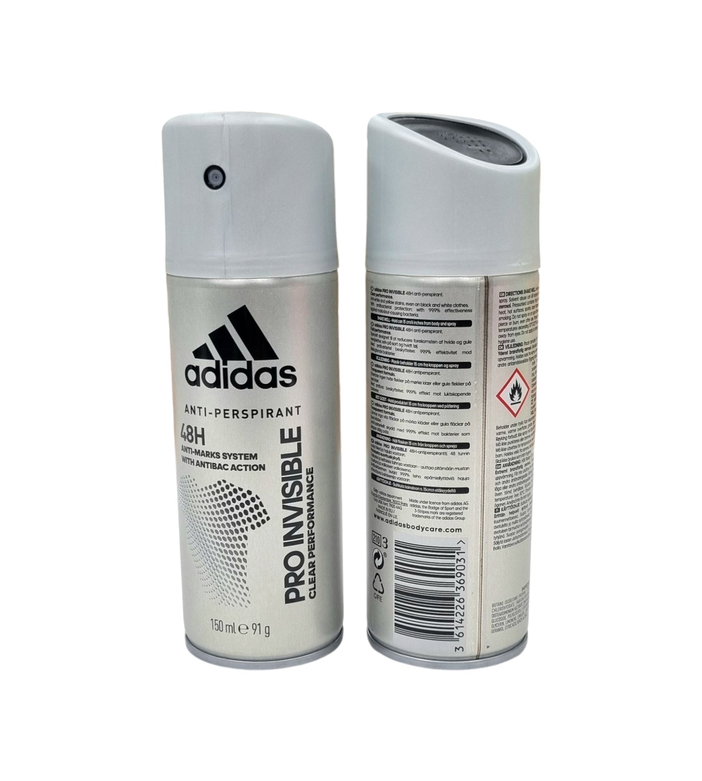Adidas Body Spray Pro Invisible 150ml
