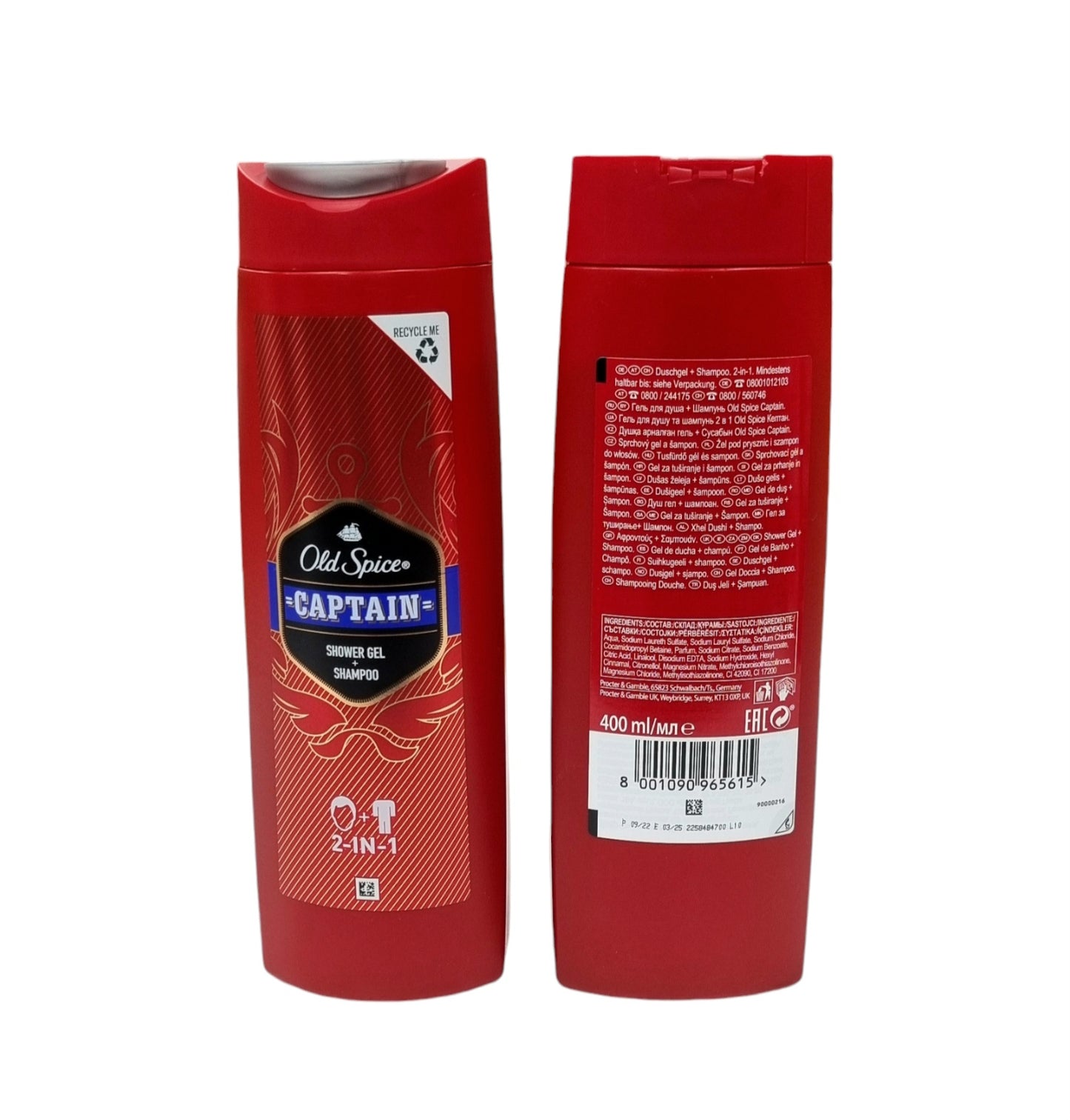 Old Spice Captain 2in1 Shampoo+ShowerGel 400ml
