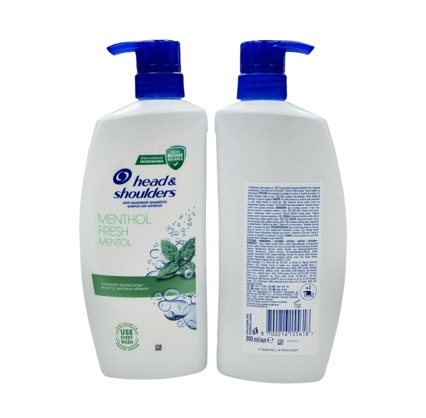 Head & Shoulders Menthol Fresh 800ml