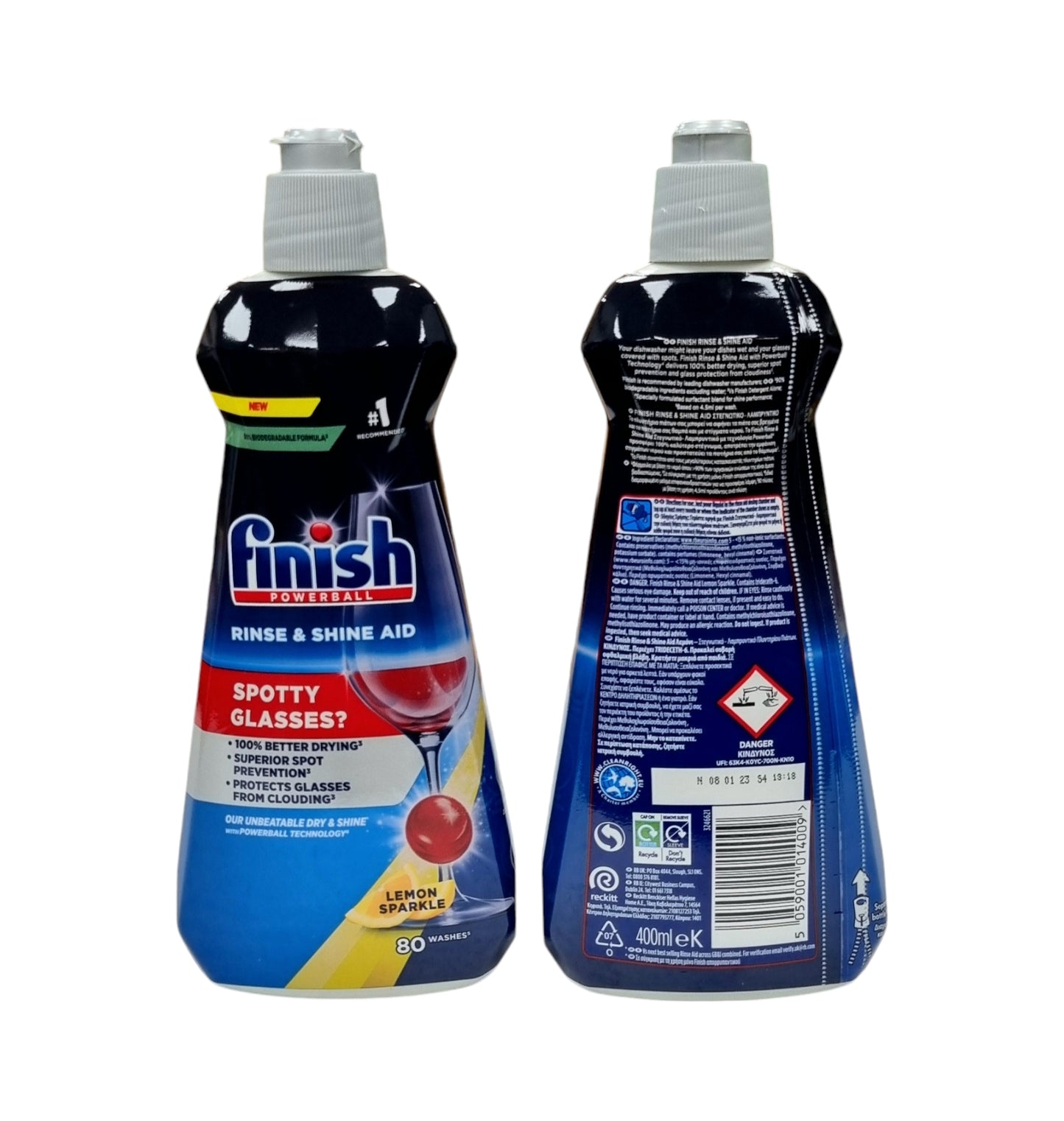 FINISH RINSE AID LEMON SPARKLE 400ML