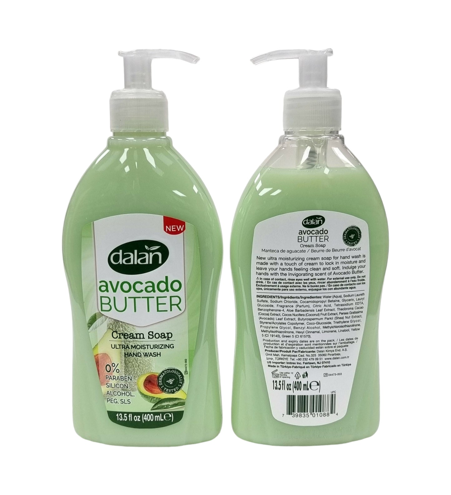 Dalan Hand Wash Avocado Butter 13.5 fl oz(400ml)