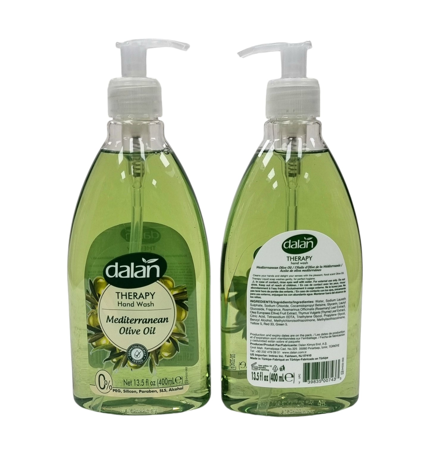 Dalan Hand Wash Mediterranean Olive Oil 13.5 fl oz(400ml)
