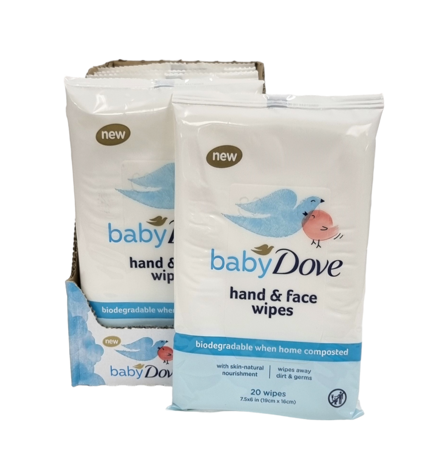 DOVE WIPES BABY HAND & FACE 20CT
