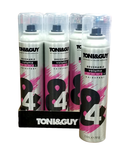 TONI & GUY HAIR SPRAY BRUSHABLE VOL 250ML