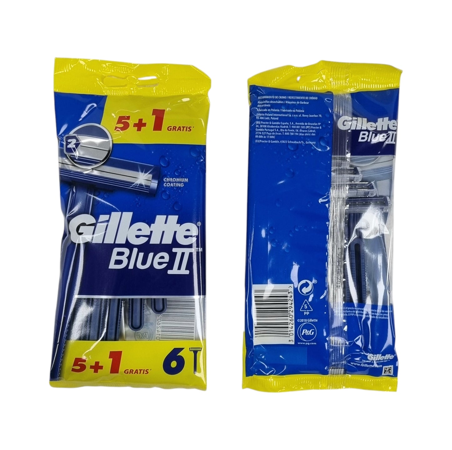 Gillette Blue 2 Razor 6CT