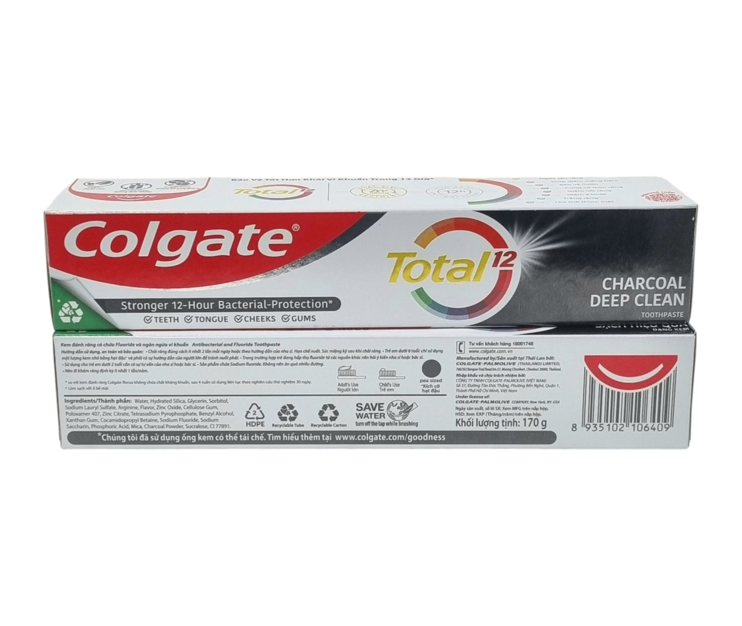 Colgate Total CHARCOAL DEEP CLEAN Toothpaste 170g