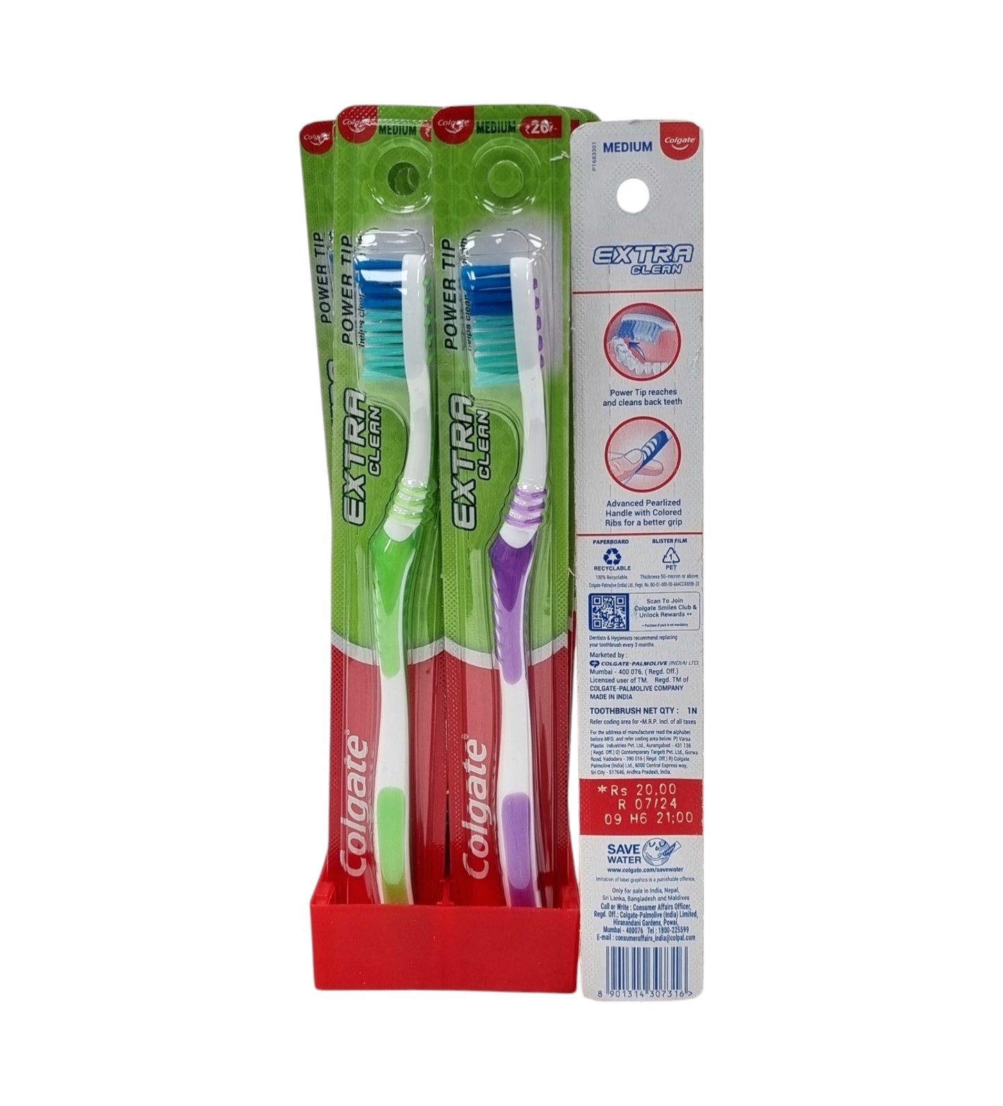 Colgate Extra Clean Toothbrush Single