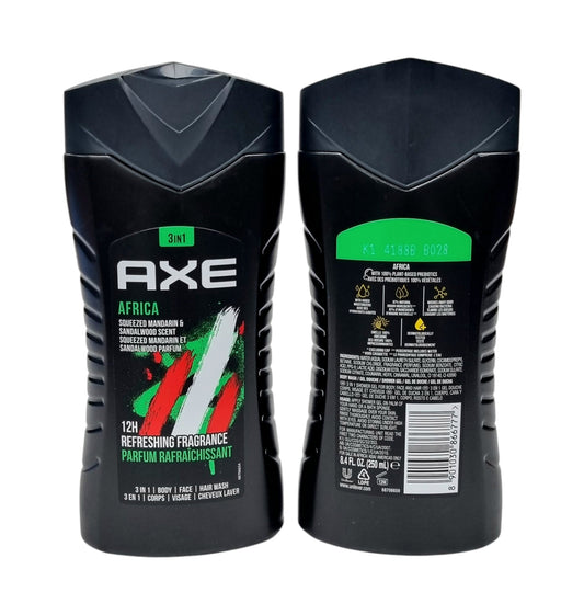AXE Shower Gel Africa 3 in 1 250ml