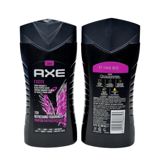 AXE Shower Gel Excite 3 in 1 250ml