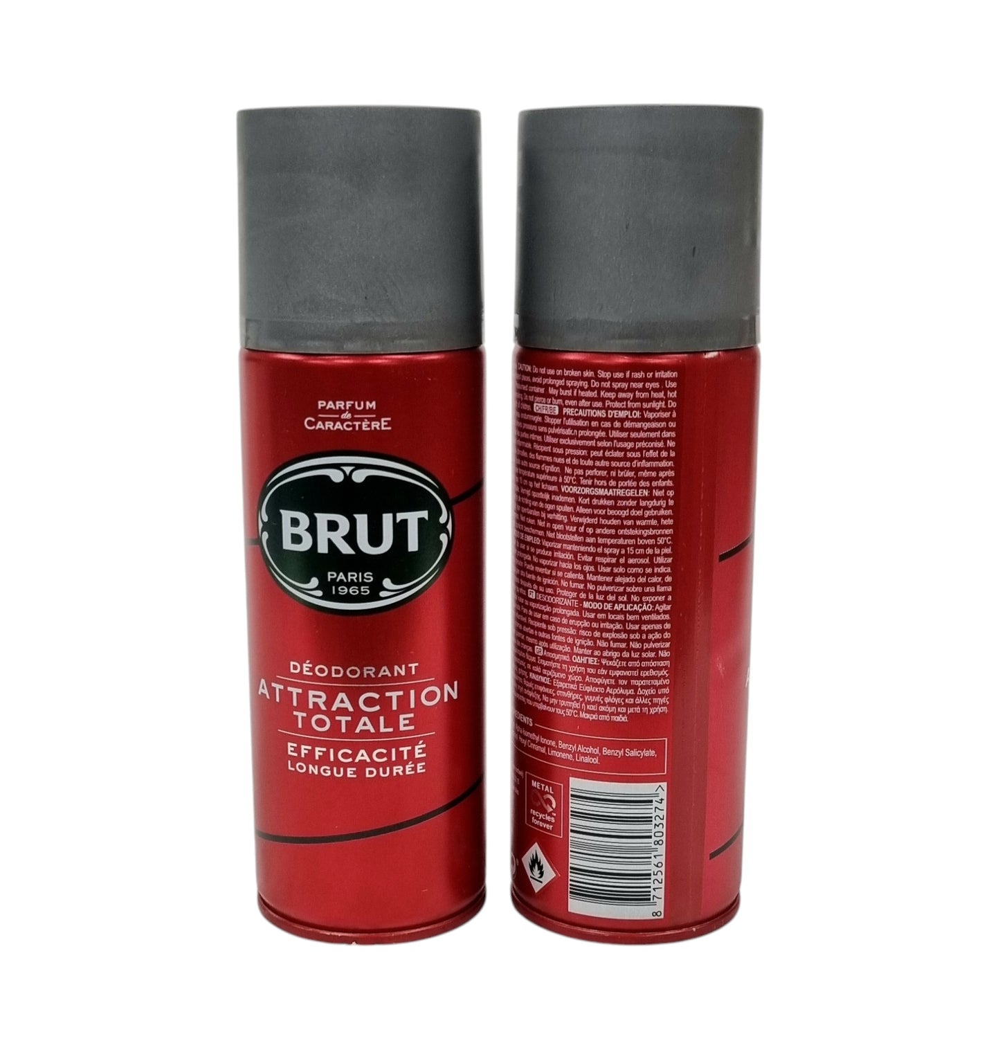 Brut Deo Spray Attraction Totale 200ml