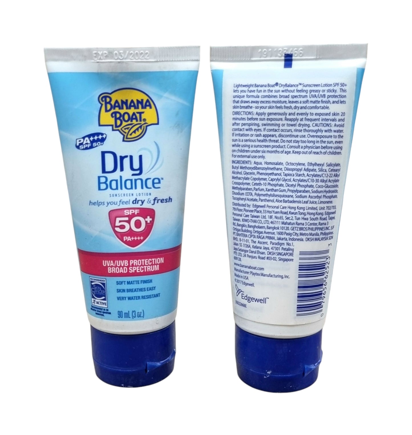 Banana Boat Dry Balance Sunscreen Lotion SPF 50 90ml (3oz)