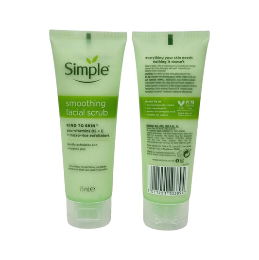 Simple Smoothing Facial Scrub 75ml