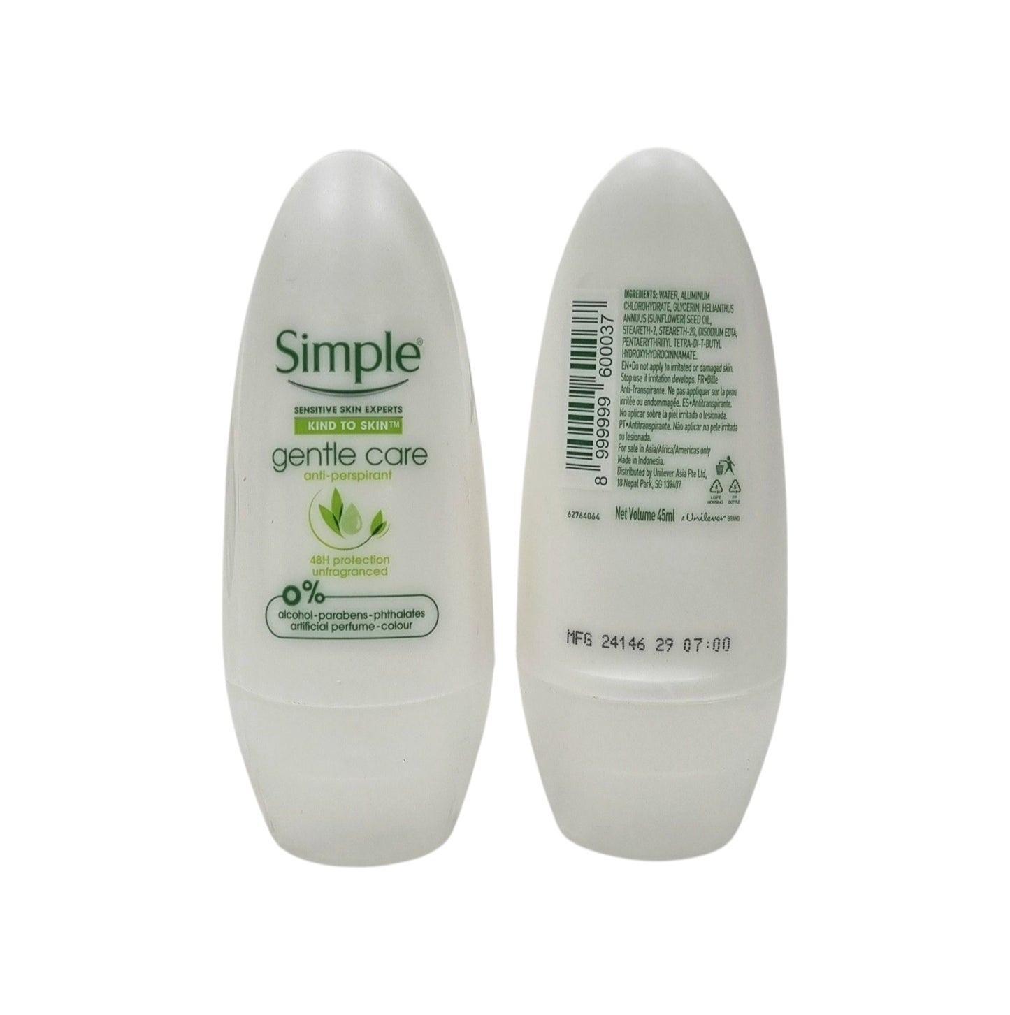 Simple Roll On Gentle Care 45ml