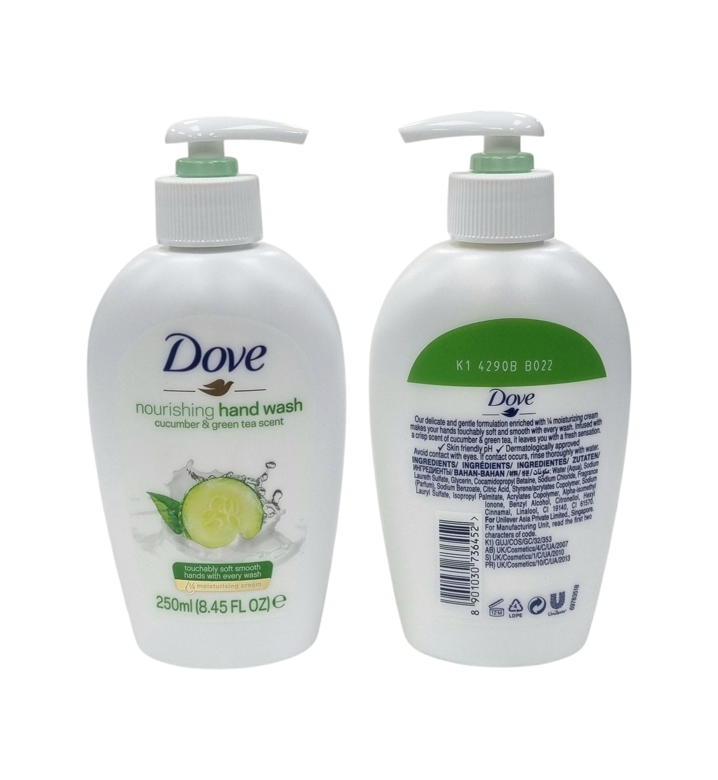 Dove Hand Wash Nourishing Cucumber & Green Tea 250ml
