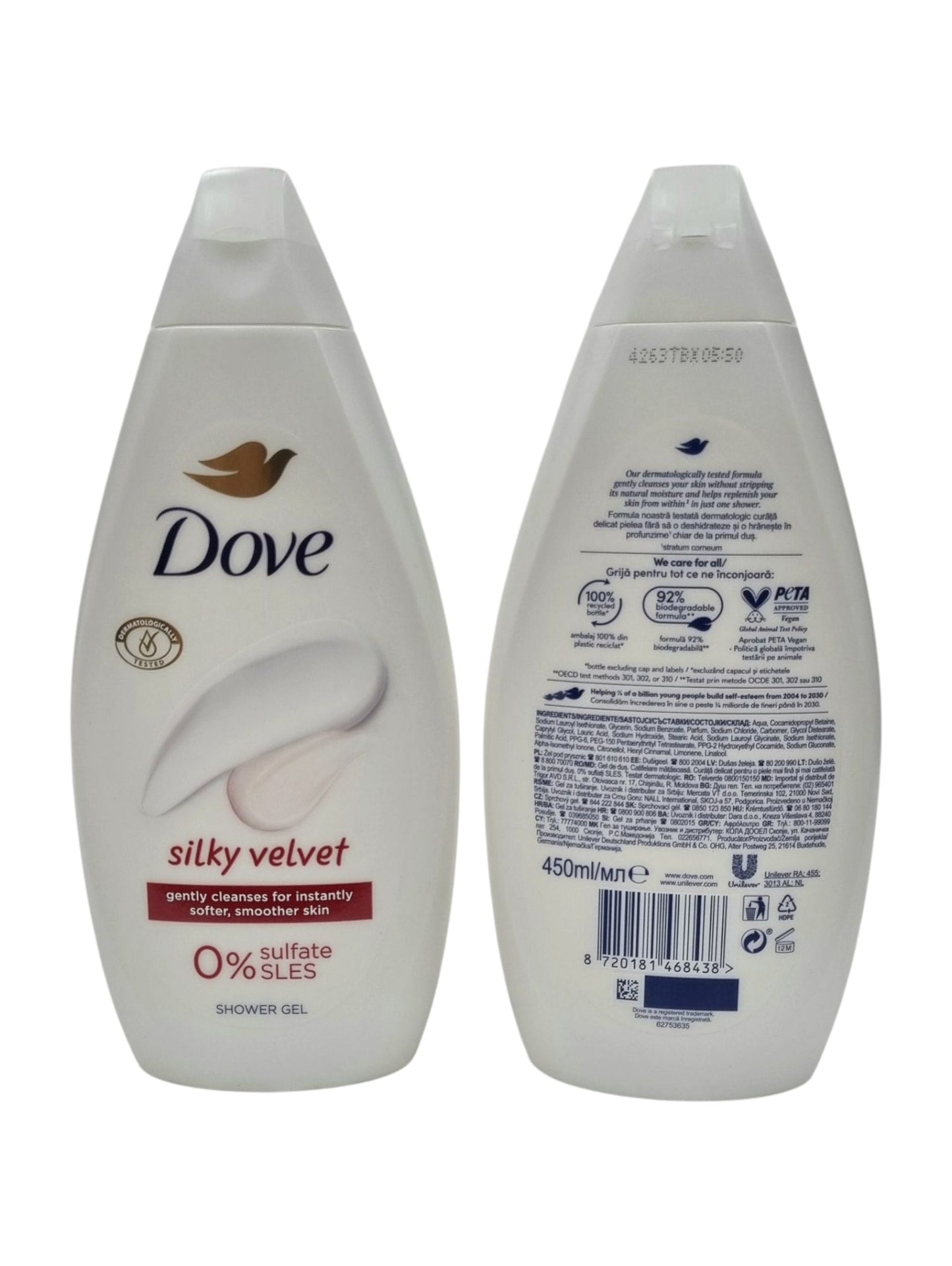 Dove Shower Gel Silky Velvet 450ml