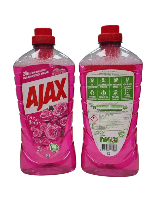 Ajax Liquid Cleaner Fete Des Fleurs(Rose) 1L(1000ml)