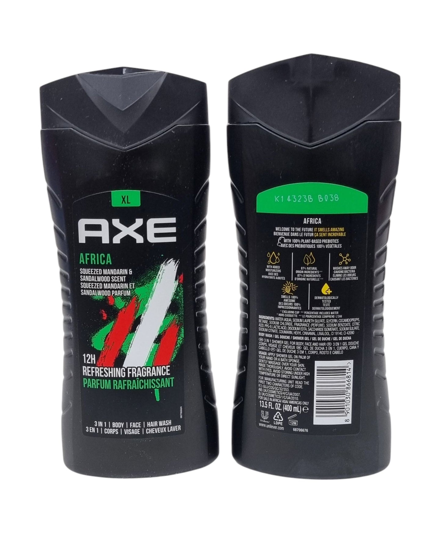 AXE Shower Gel Africa 3 in 1 XL 400ml