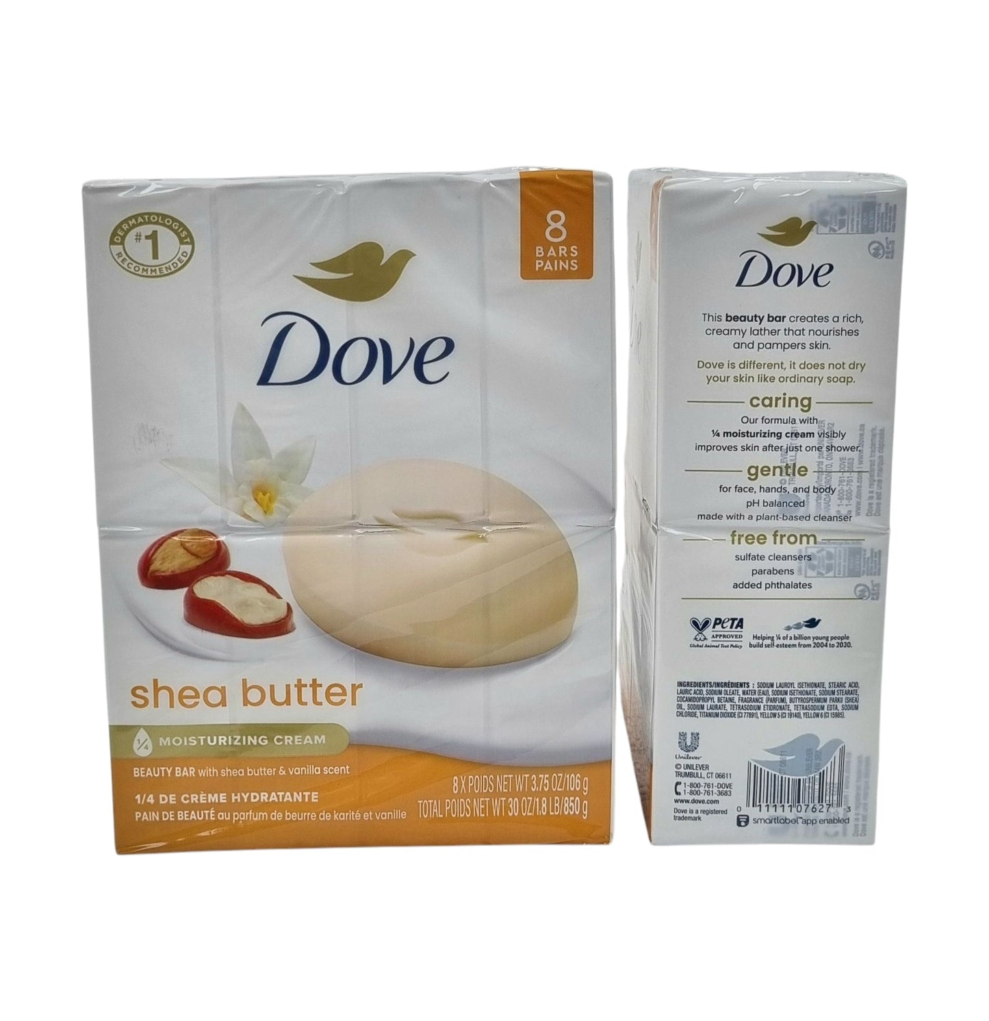 Dove Bar Soap Shea Butter 8pk 3.75oz