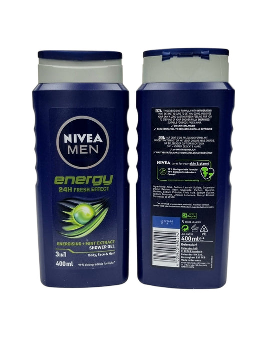 Nivea Men Body Wash Energy 3in1 400ml