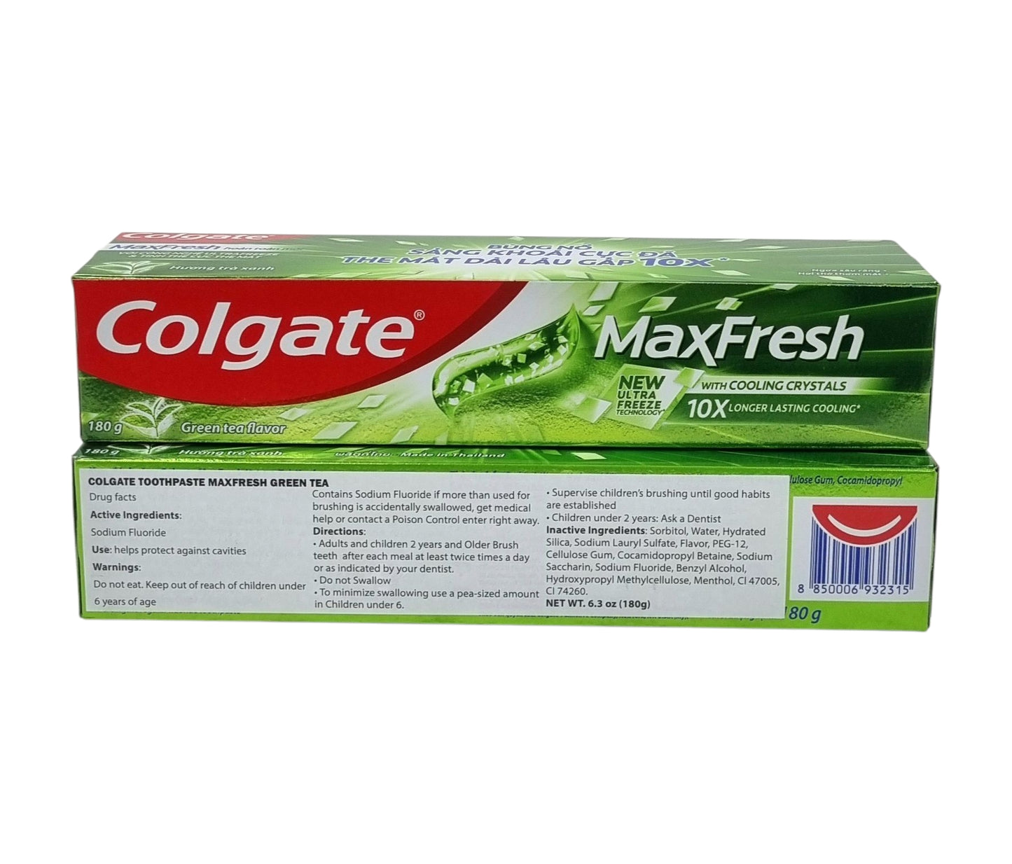Colgate Toothpaste MaxFresh Green Tea 180g
