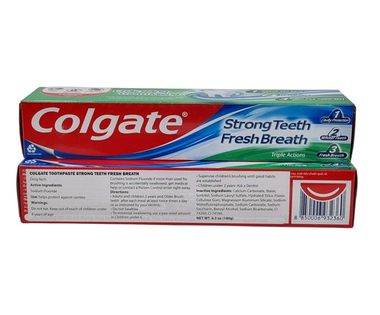 Colgate Toothpaste Strong Teeth Fresh Breath 180g