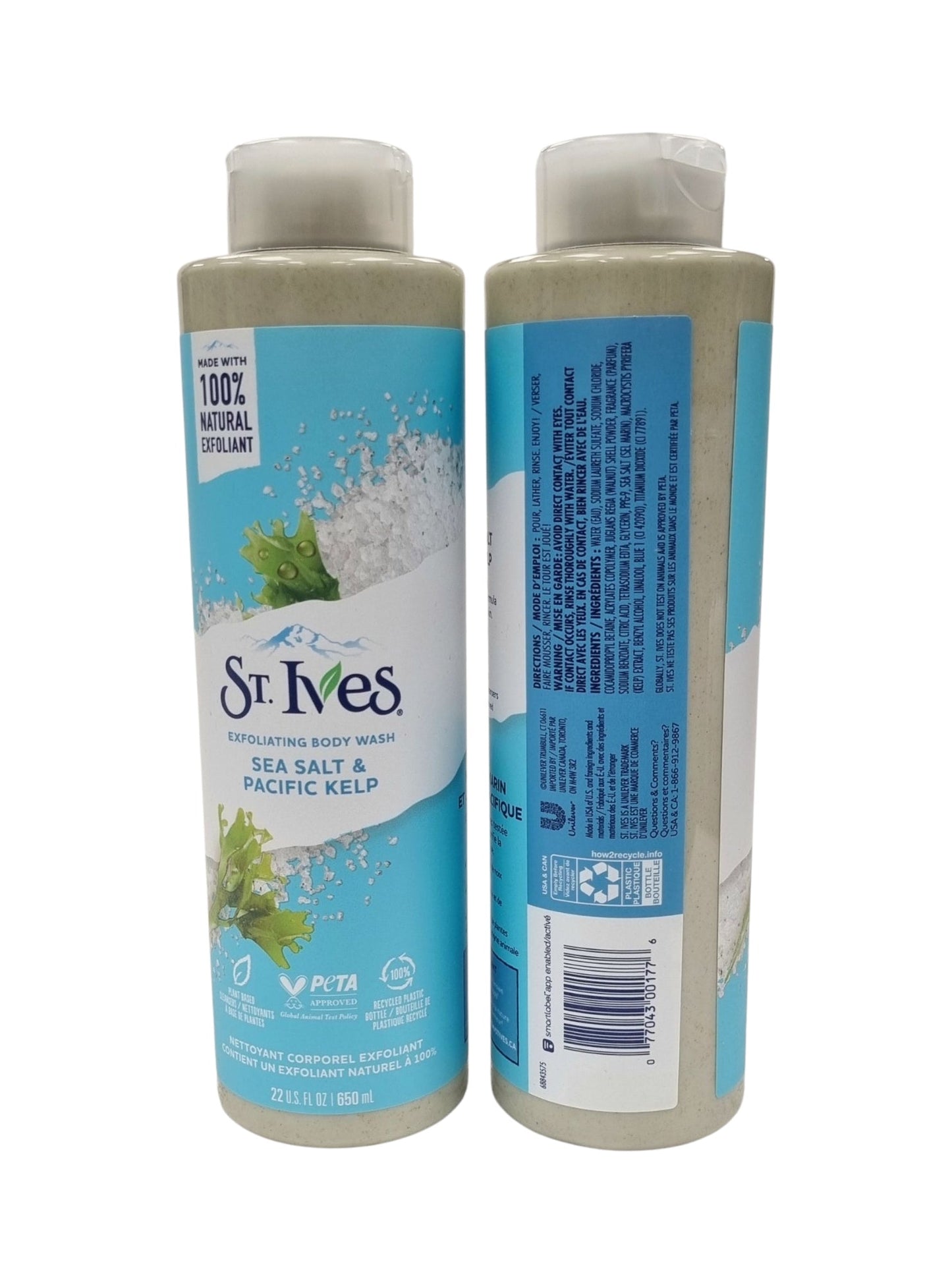 ST.Ives Body Wash Sea Salt & Pacific Kelp 22oz(650ml)